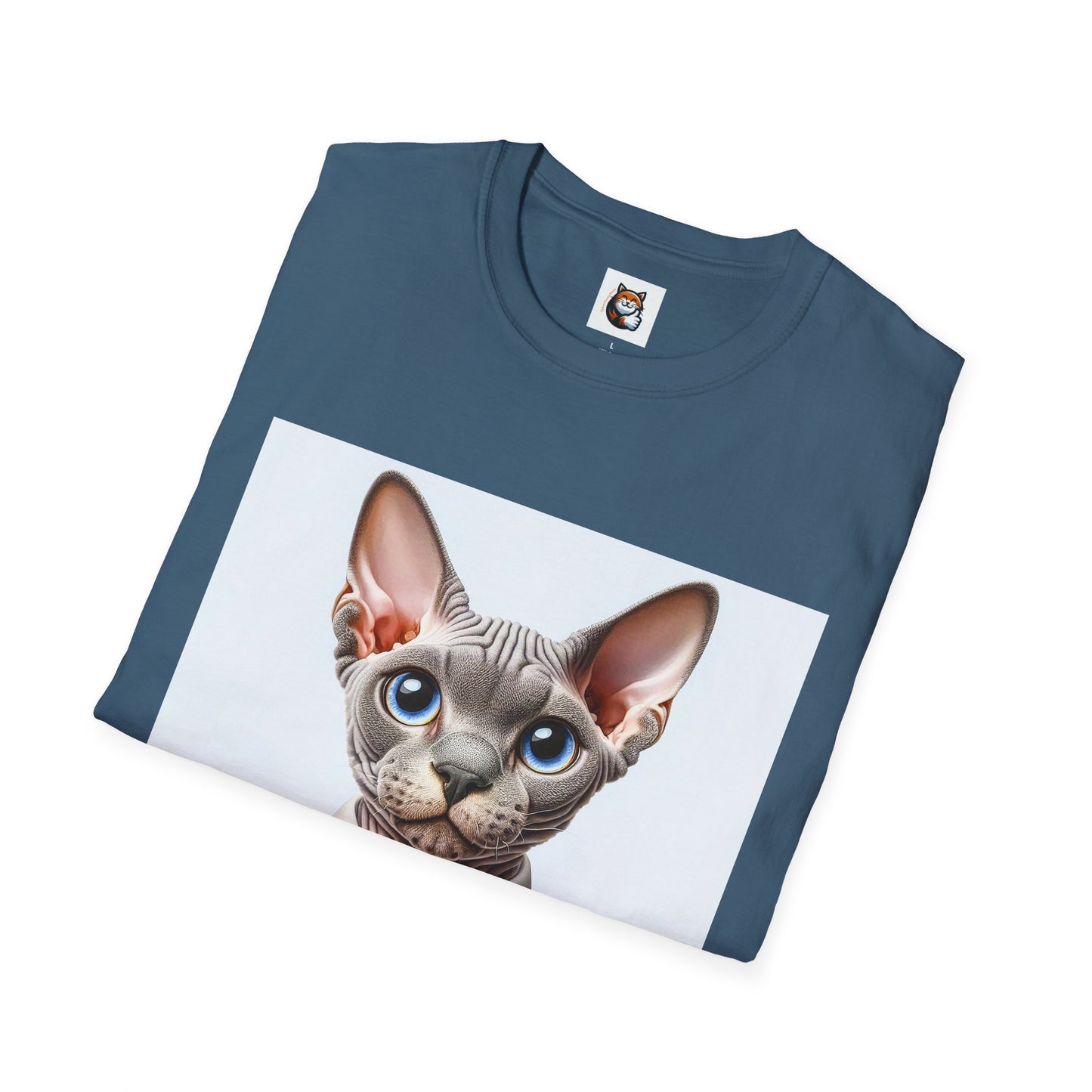 Devon Rex Cat business man Softstyle T-Shirt