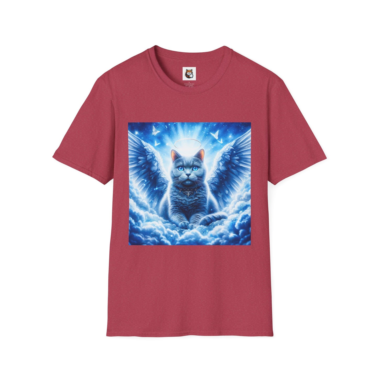 Russian Blue Cat Unisex Softstyle T-Shirt