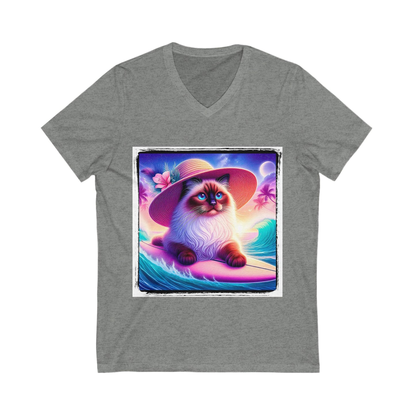 Birman Unisex Jersey Short Sleeve V-Neck Tee