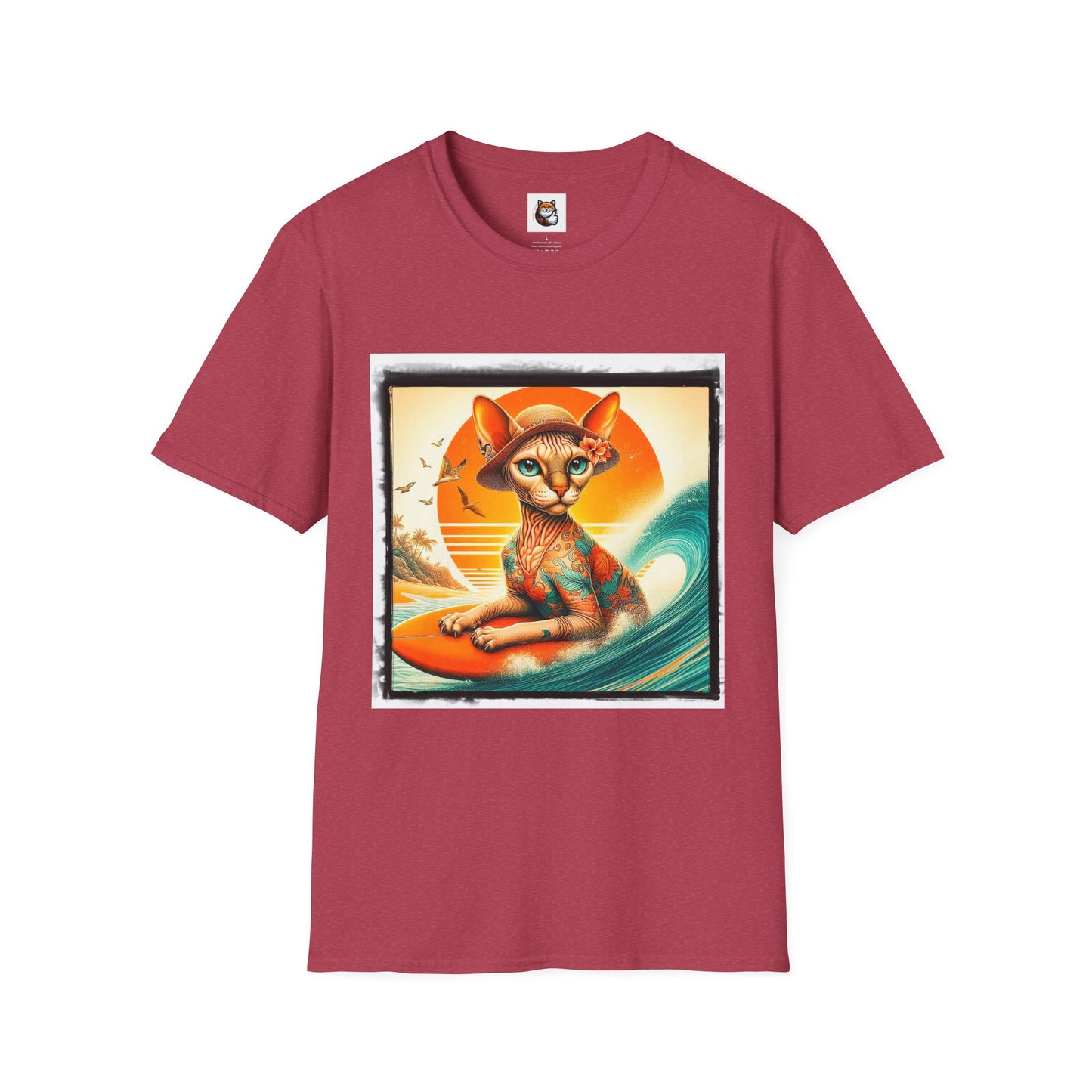 Devon Rex Cat Unisex Softstyle T-Shirt