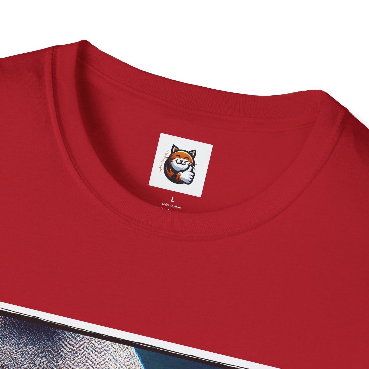 Devon Rex Cat smoking Softstyle T-Shirt