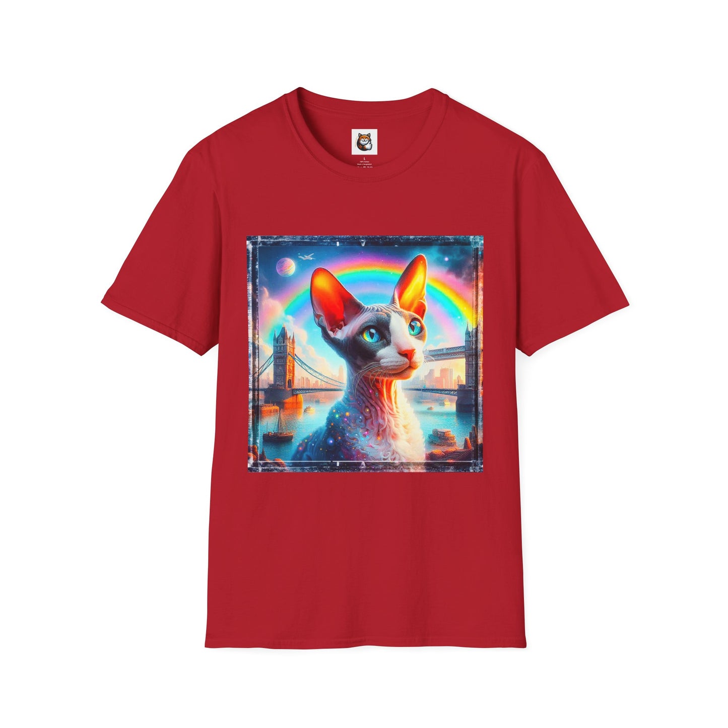 Cornish Rex Cat rainbow bridge T-Shirt
