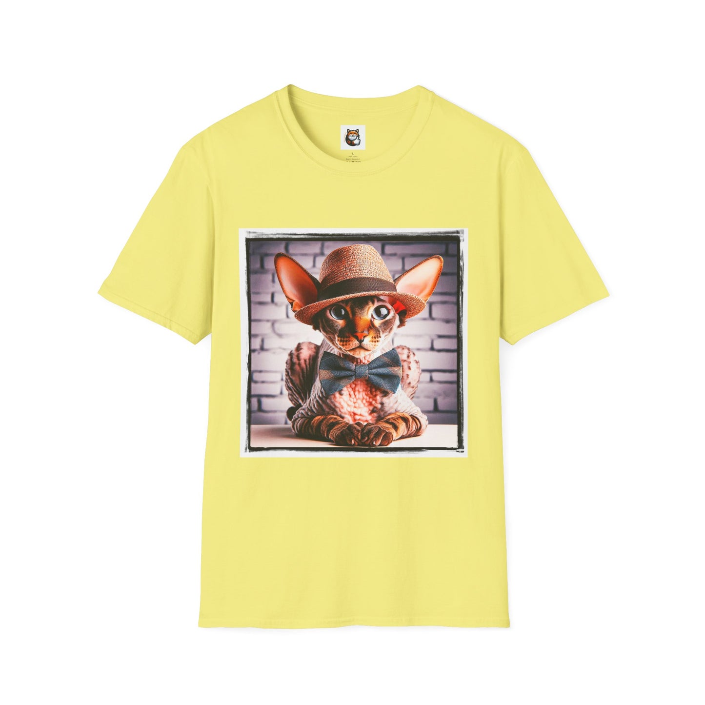 Cornish Rex Cat bow tie and hat T-Shirt