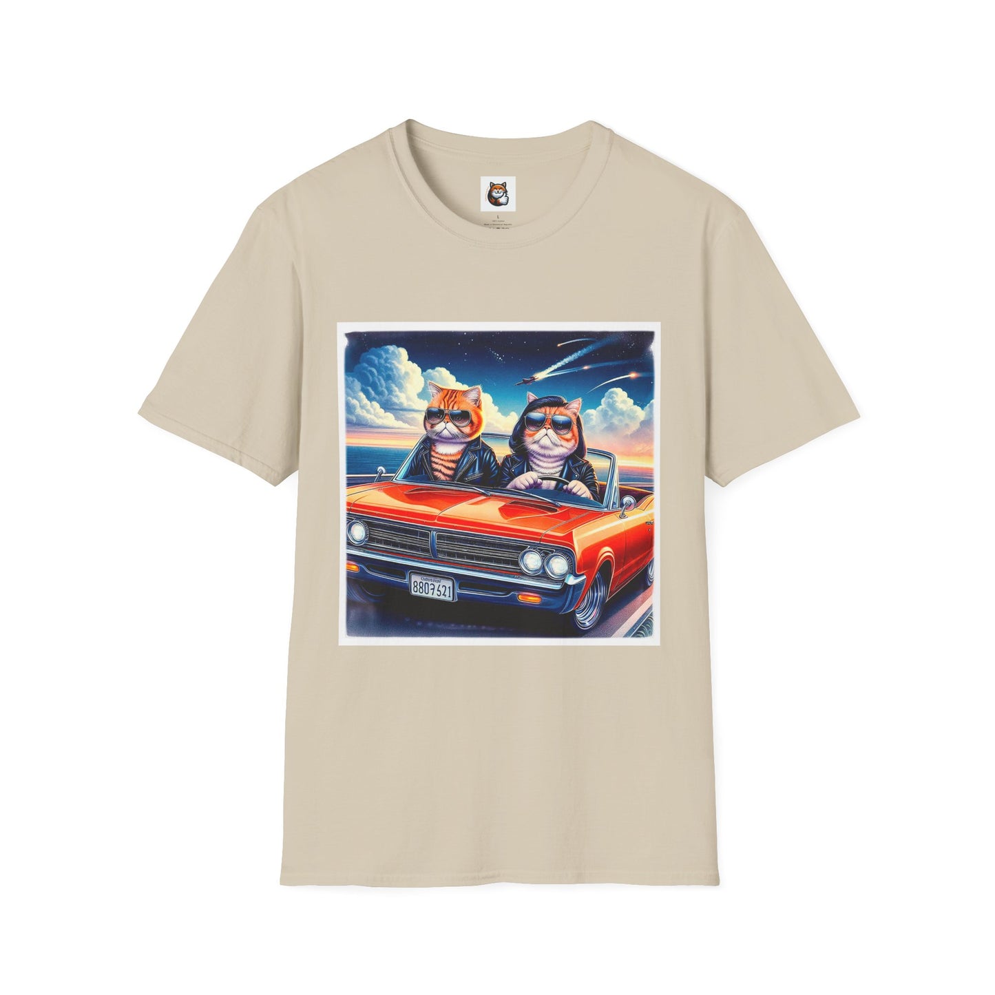 Wacky Exotic Shorthair Cat Unisex Softstyle T-Shirt