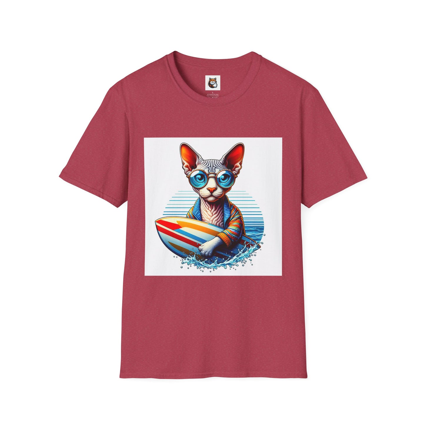 Devon Rex Cat Unisex Softstyle T-Shirt