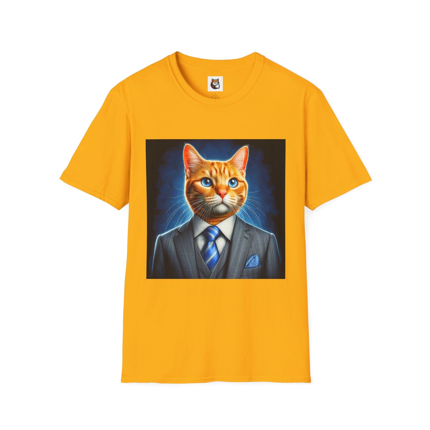 Domestic Cat Unisex suit and tie T-Shirt