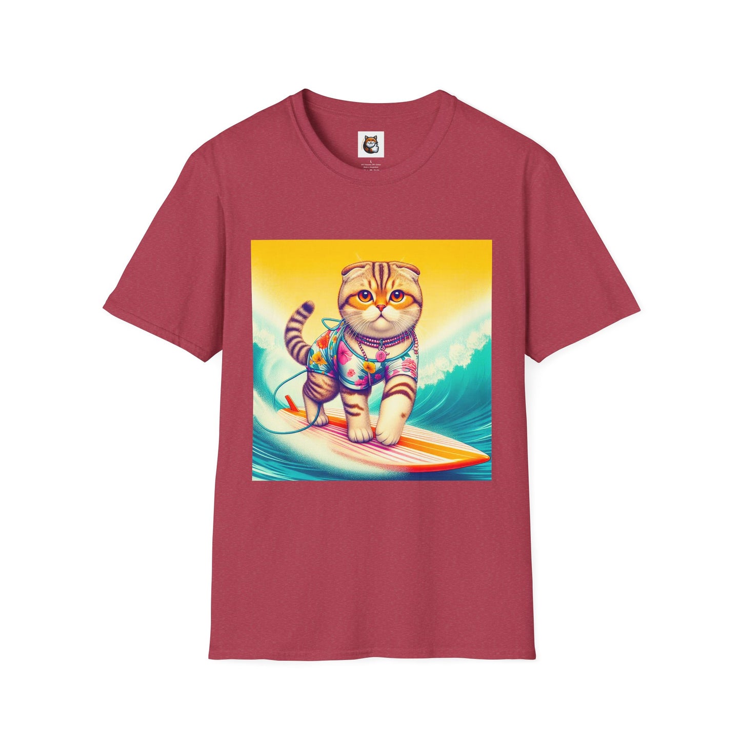 Scottish Fold Cat surfer queen T-Shirt