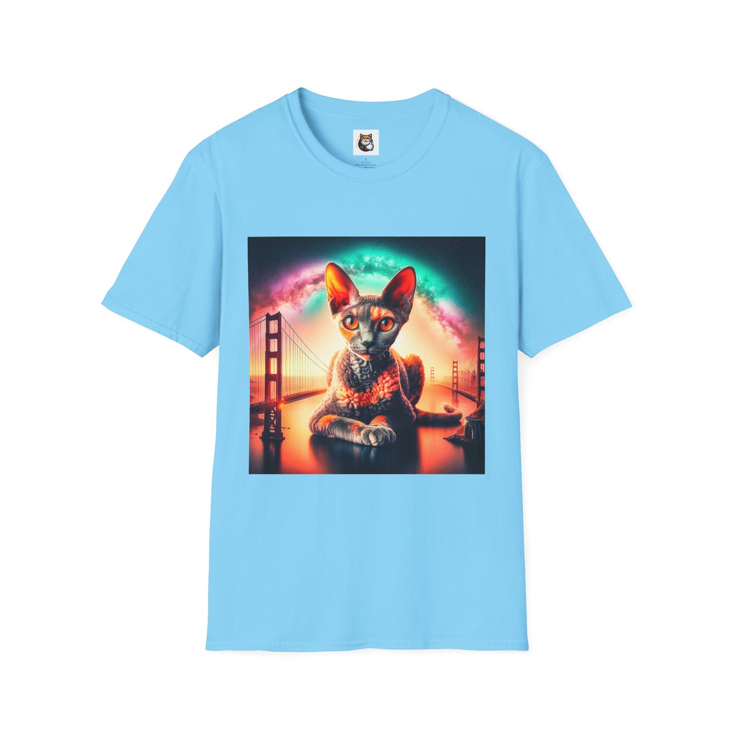 Devon Rex Cat Unisex Softstyle T-Shirt