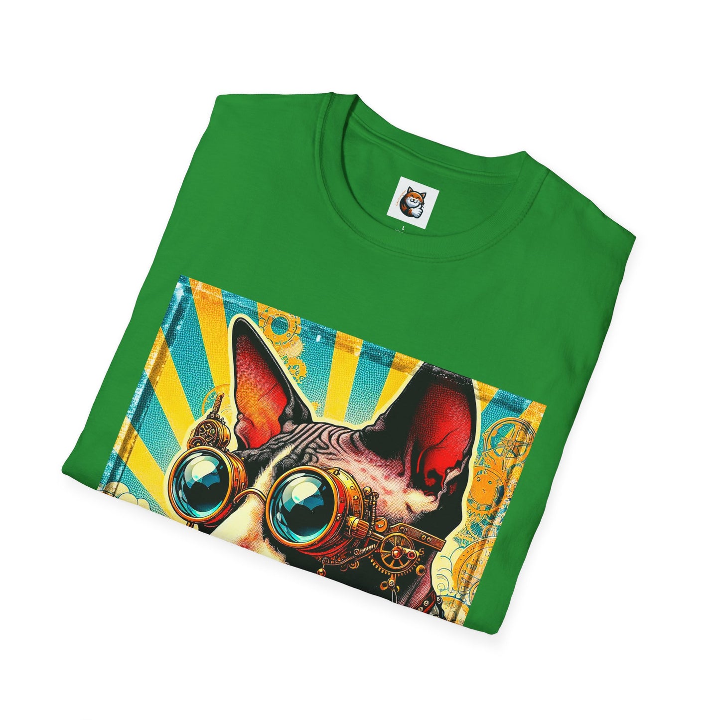Cornish Rex Cat Unisex steam punk  T-Shirt