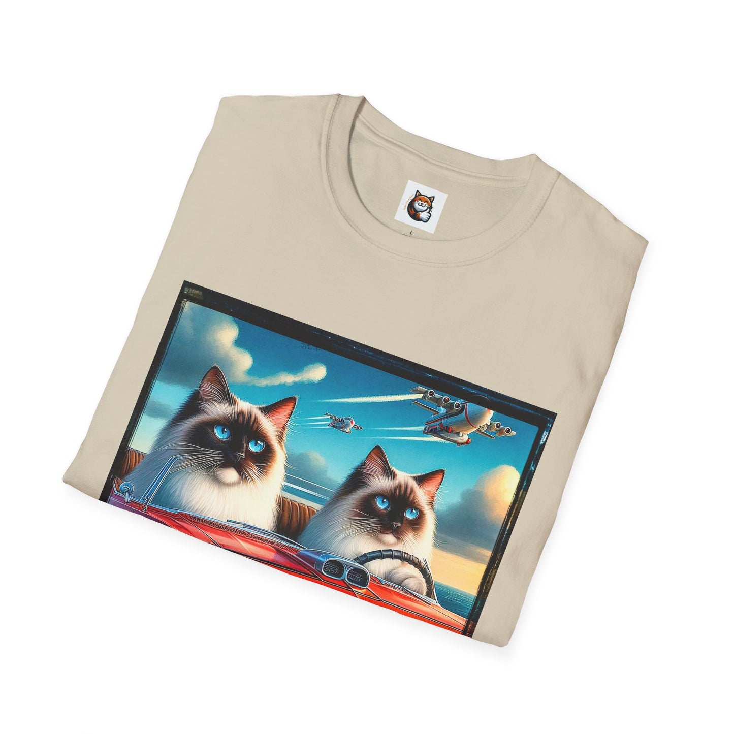 Wacky Birman night driving Softstyle T-Shirt