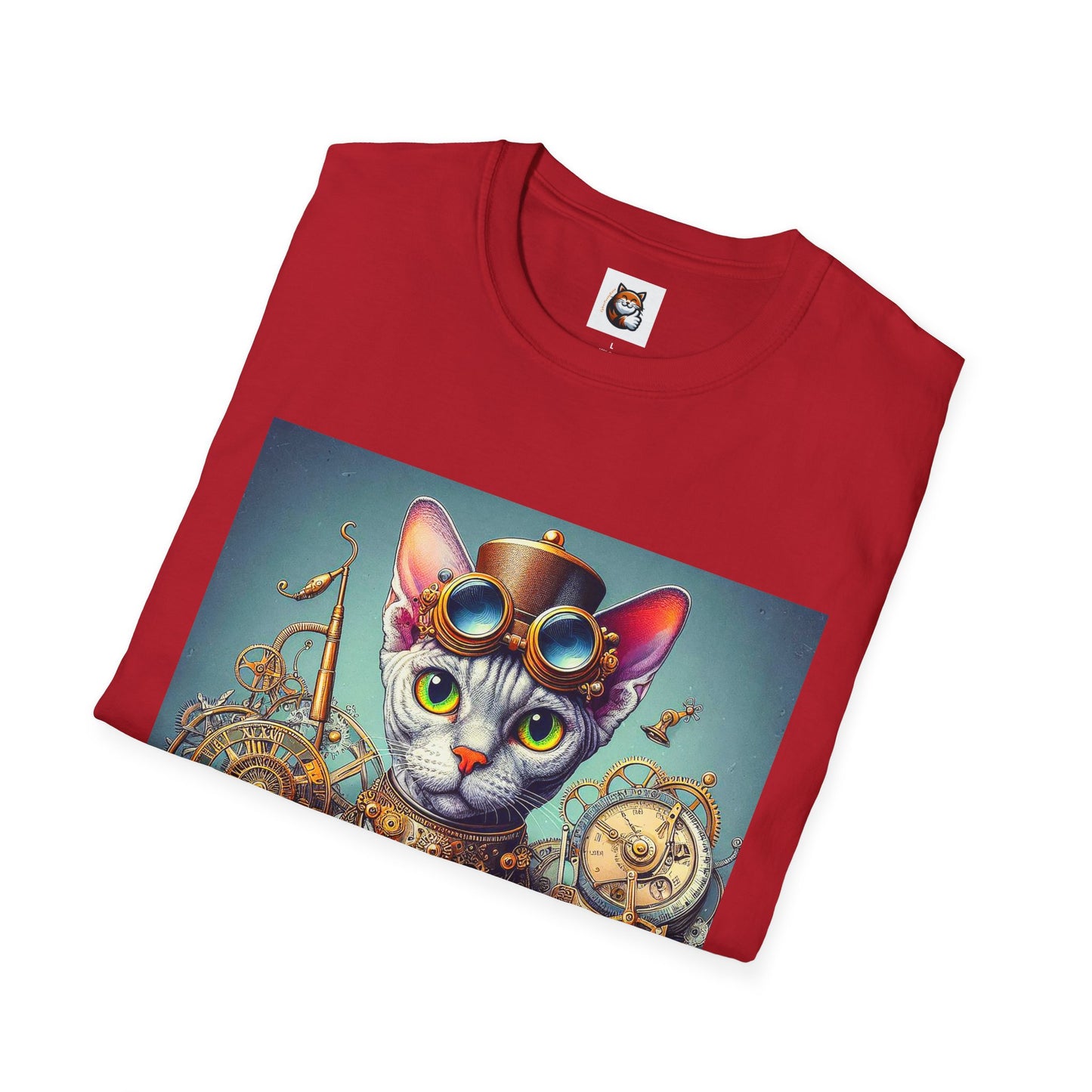 Devon Rex Cat Unisex Softstyle T-Shirt