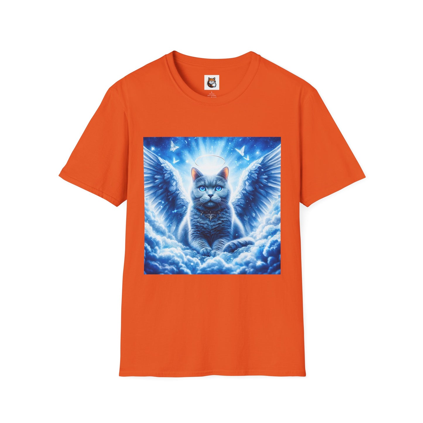 Russian Blue Cat Unisex Softstyle T-Shirt