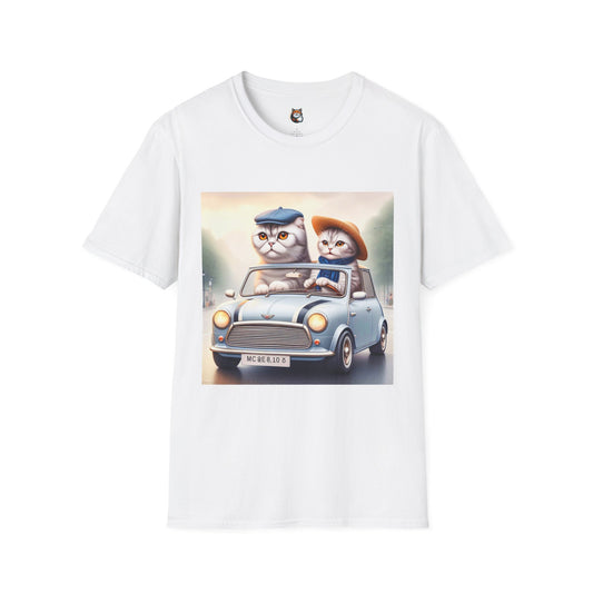 Scottish Fold Cat French couple driving