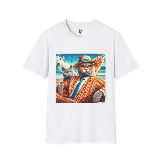 British Shorthair man in suit Softstyle T-Shirt