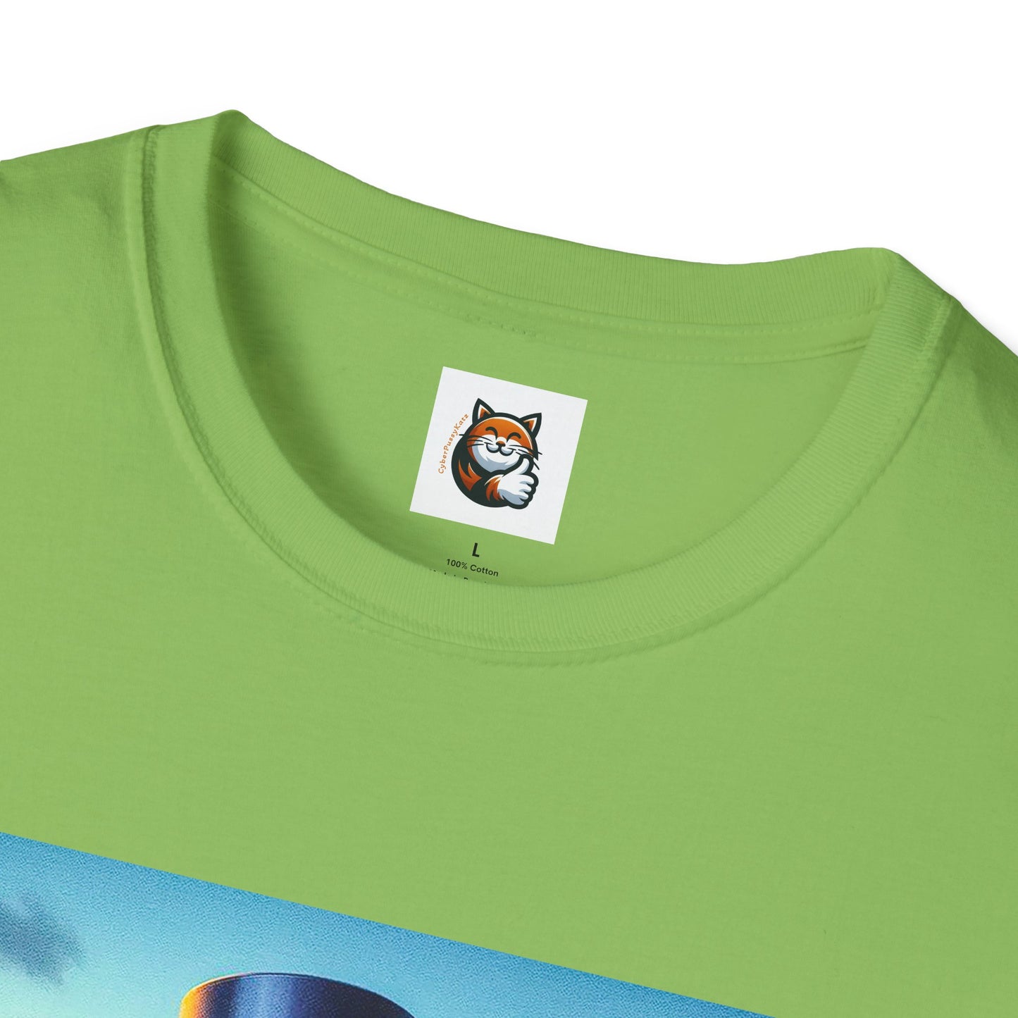 Russian Blue Cat driving couple  T-Shirt