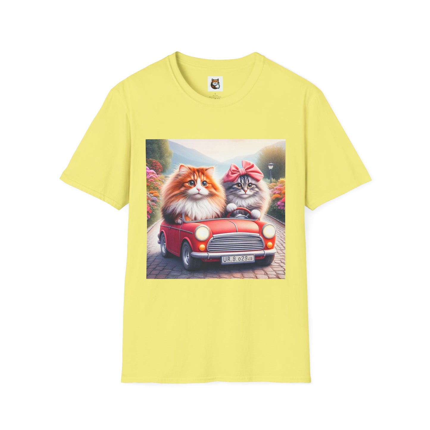 Wacky Norwegian Forest Cat Unisex Softstyle T-Shirt