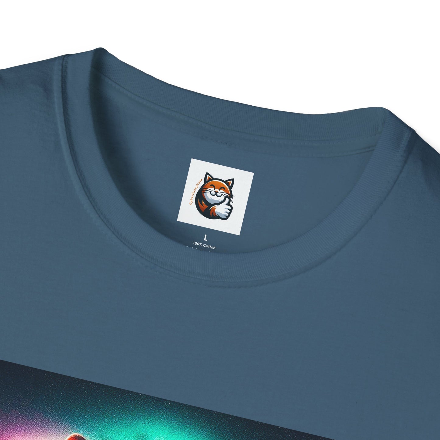 Devon Rex rainbow  Unisex Softstyle T-Shirt