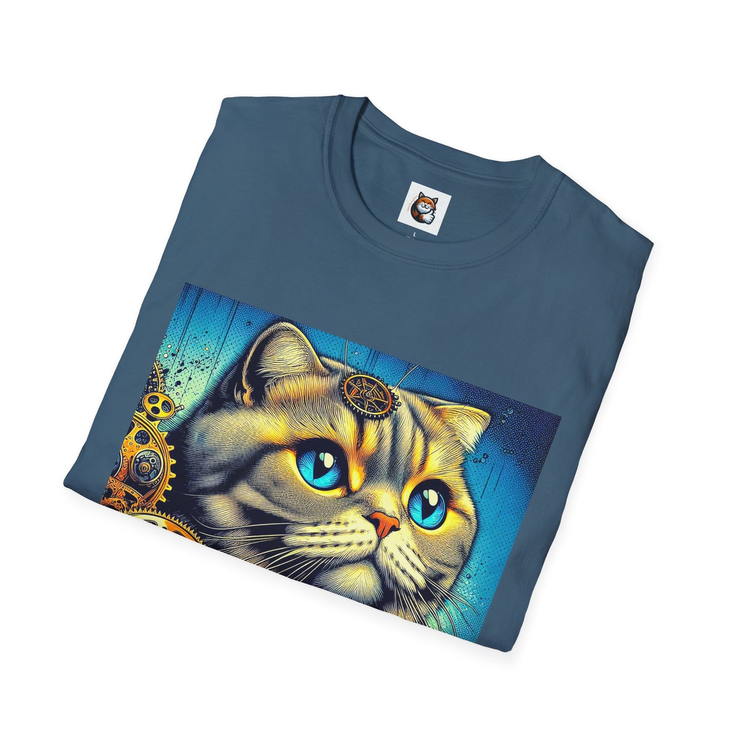 Scottish Fold Cat steam punk  T-Shirt