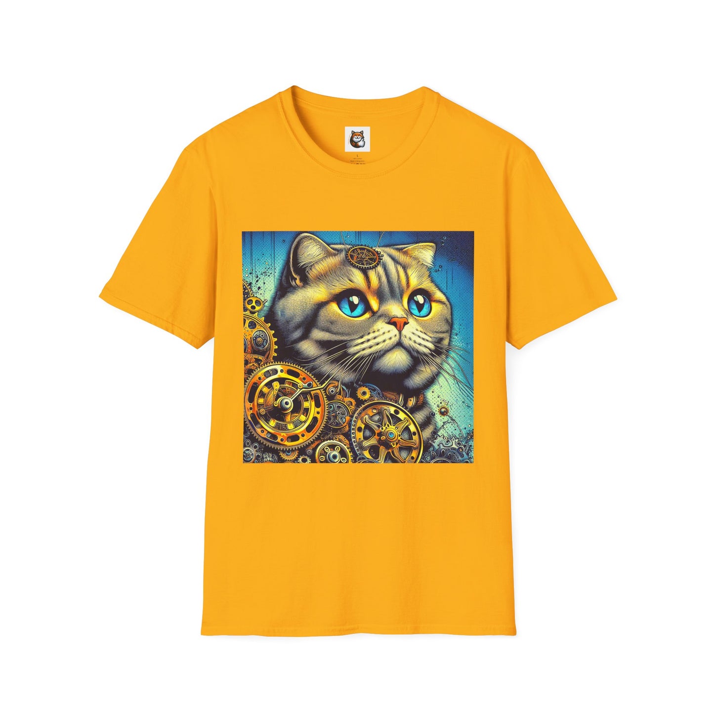 Scottish Fold Cat steam punk  T-Shirt
