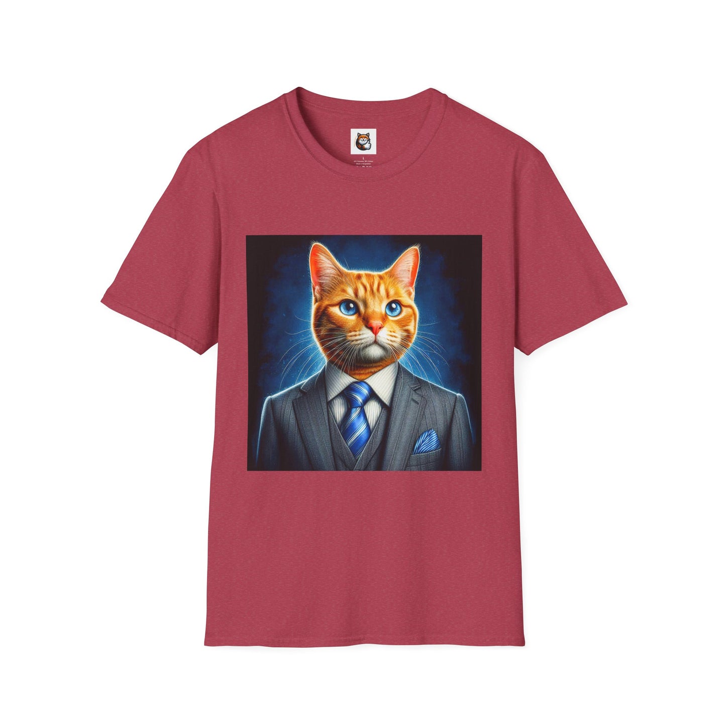 Domestic Cat Unisex suit and tie T-Shirt