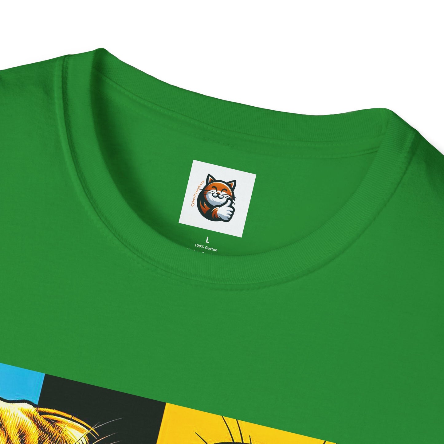 Scottish Fold Cat colorful squares  T-Shirt