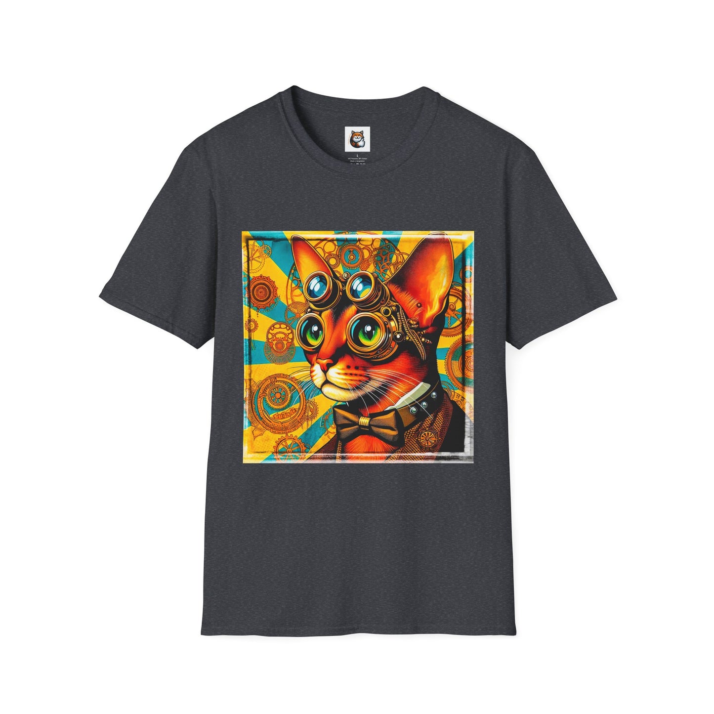 Abyssinian Unisex  steam punk Softstyle T-Shirt