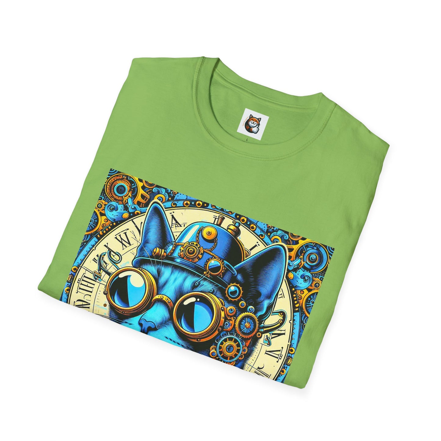 Russian Blue Cat steam punk T-Shirt