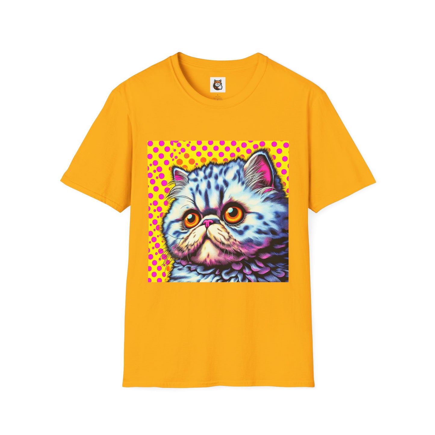 Selkirk Rex Cat T-Shirt comic book cutie