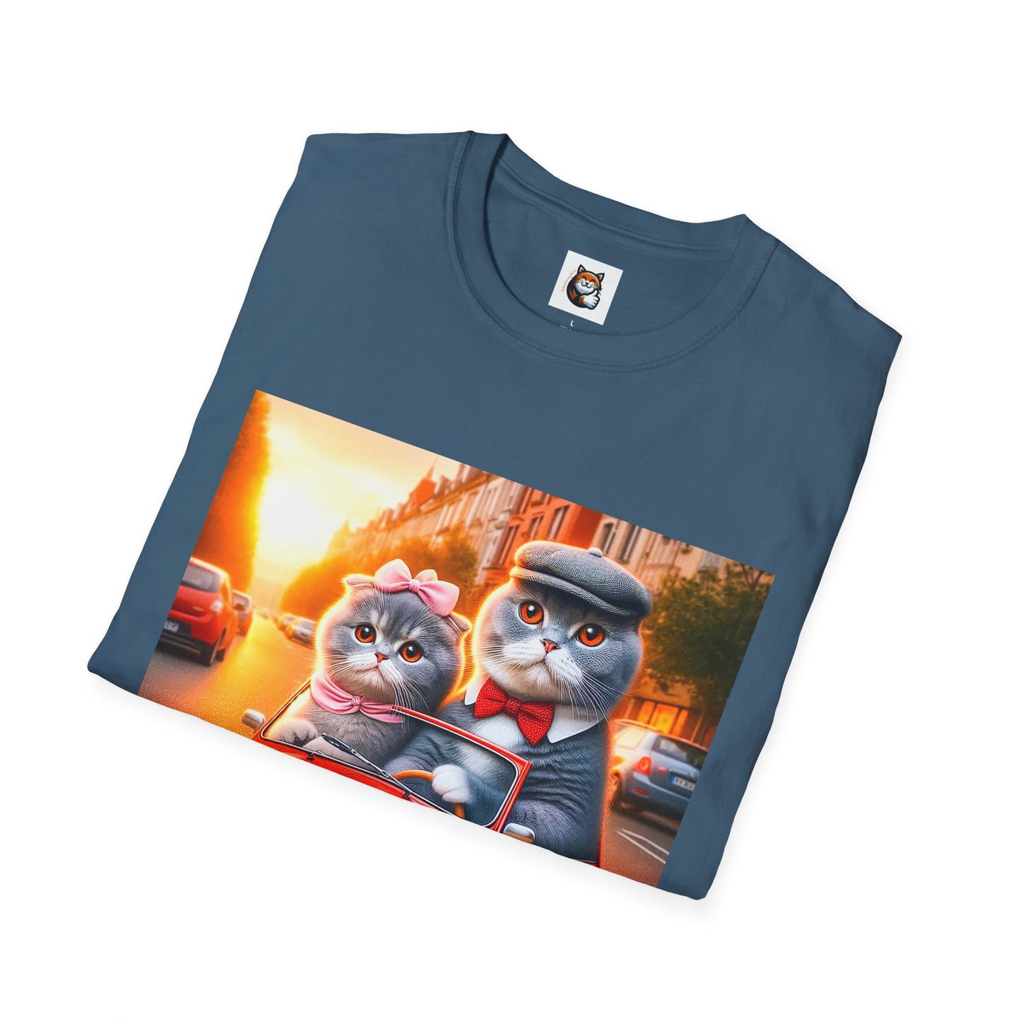 Scottish Fold tiny car  T-Shirt
