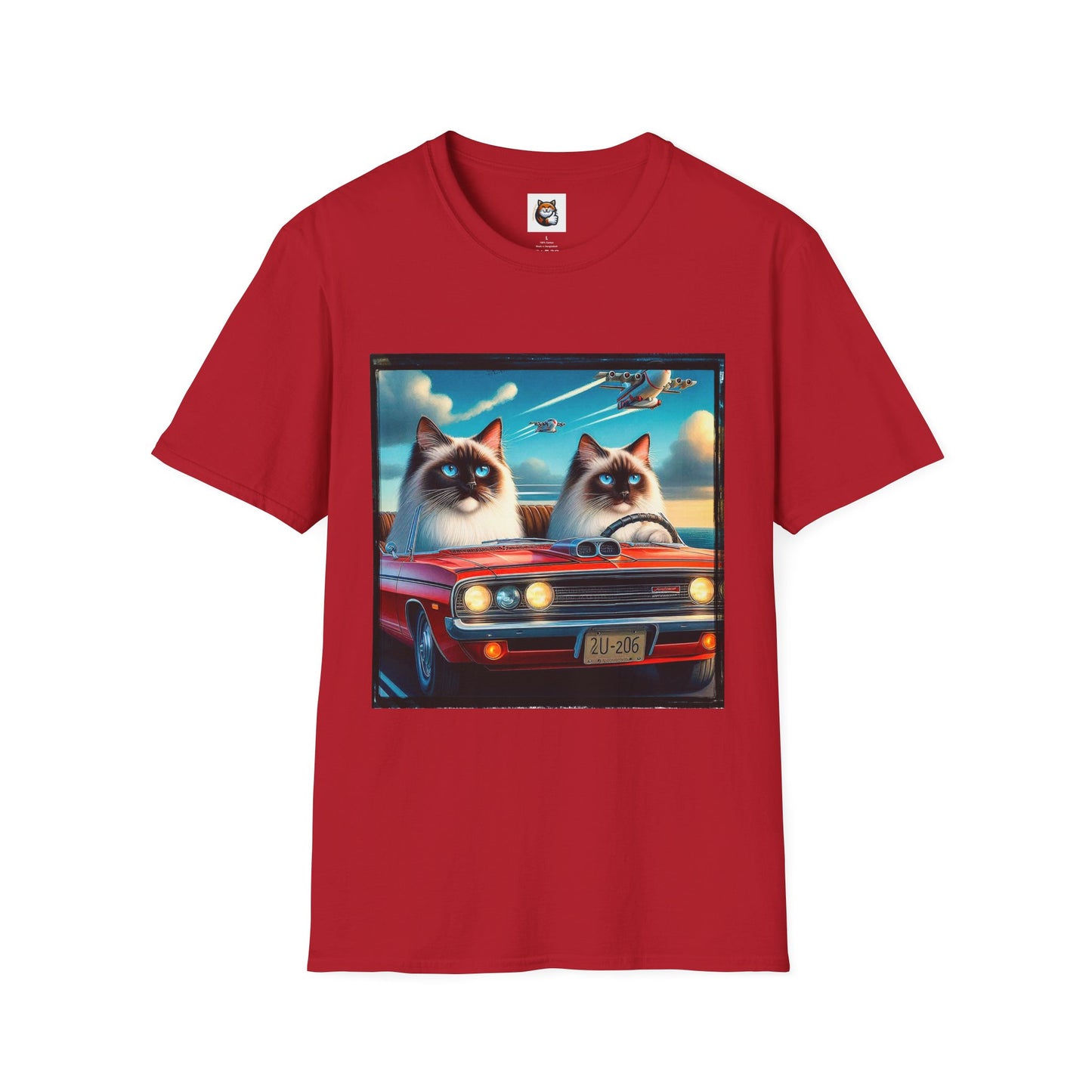 Wacky Birman night driving Softstyle T-Shirt