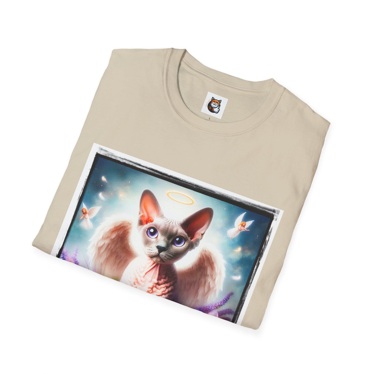 Devon Rex wings  Unisex Softstyle T-Shirt