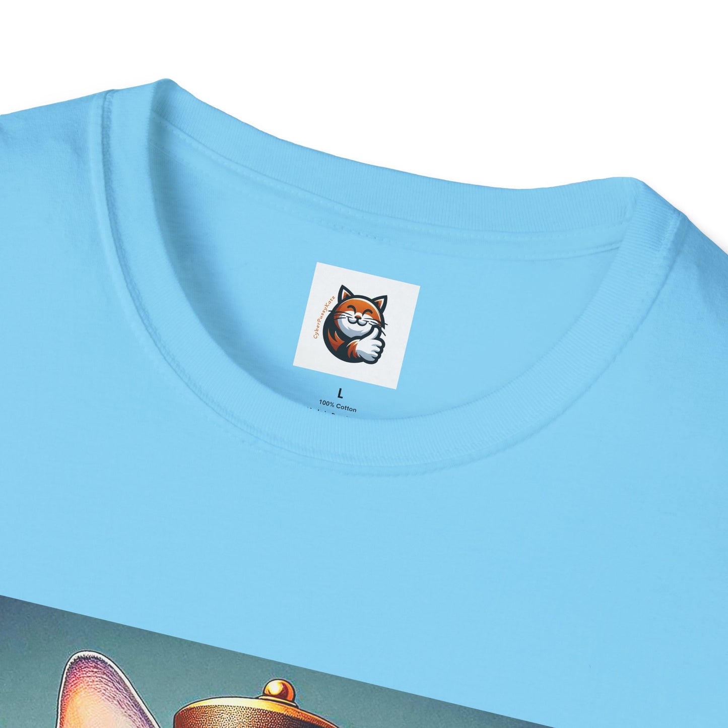 Devon Rex Cat steam punk Softstyle T-Shirt