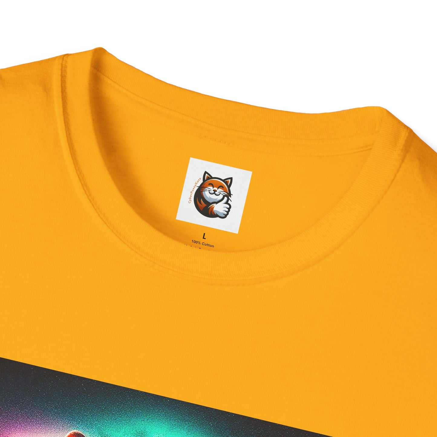 Devon Rex rainbow  Unisex Softstyle T-Shirt