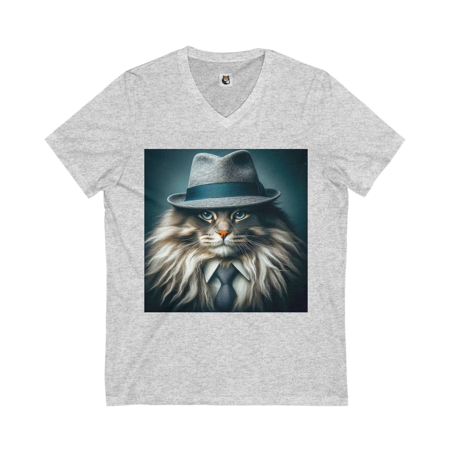 Maine Coon Unisex Jersey Short Sleeve V-Neck Tee