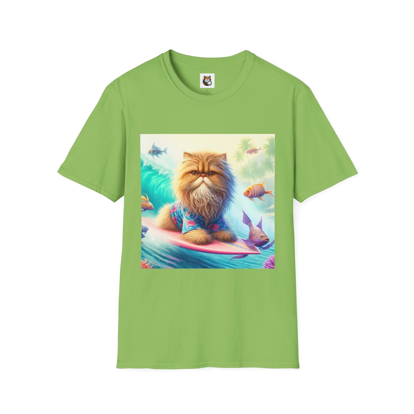 Selkirk Rex Cat T-Shirt angry surfer