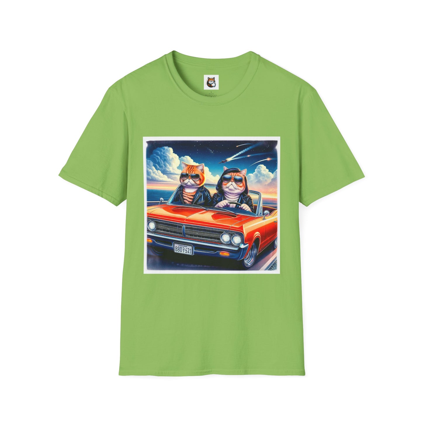 Wacky Exotic Shorthair Cat Unisex Softstyle T-Shirt