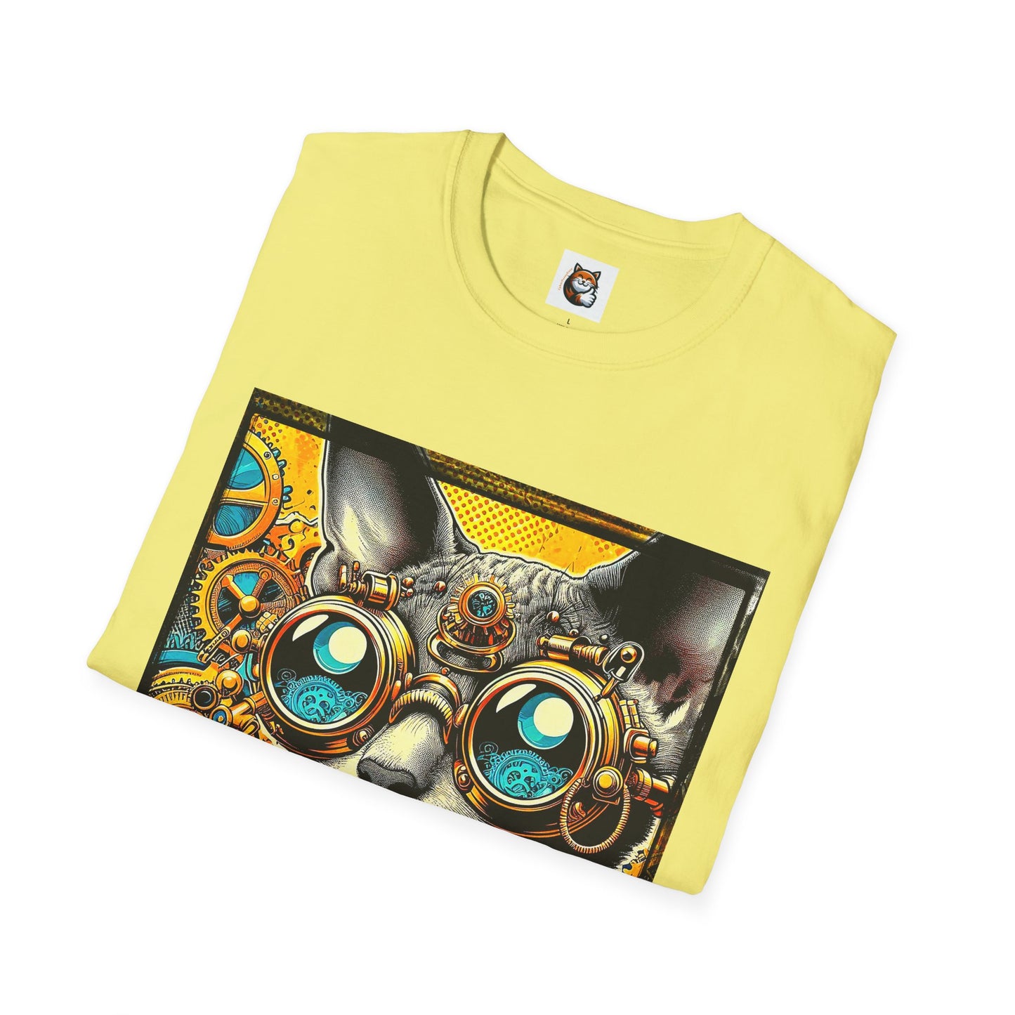 Cornish Rex Cat steam punk  T-Shirt