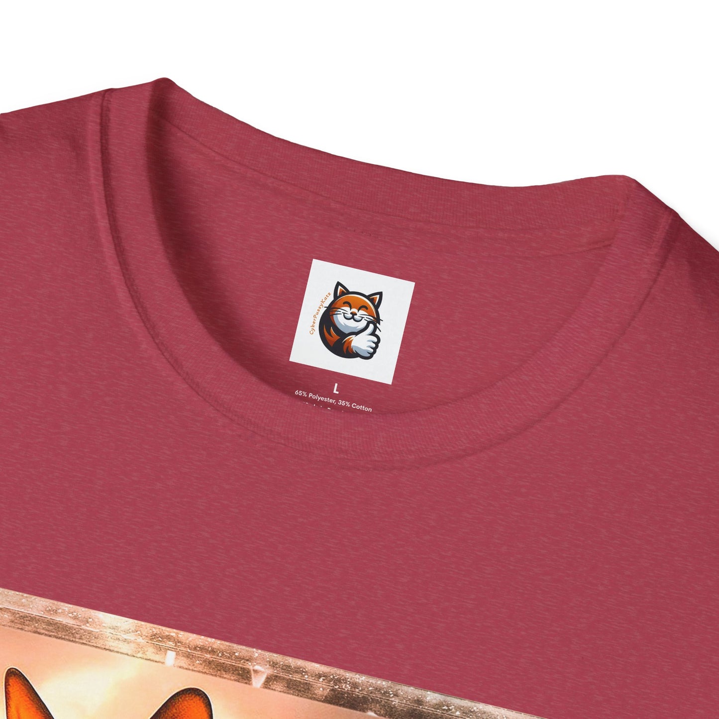 Wacky  Devon Rex pretty sunset  Unisex Softstyle T-Shirt