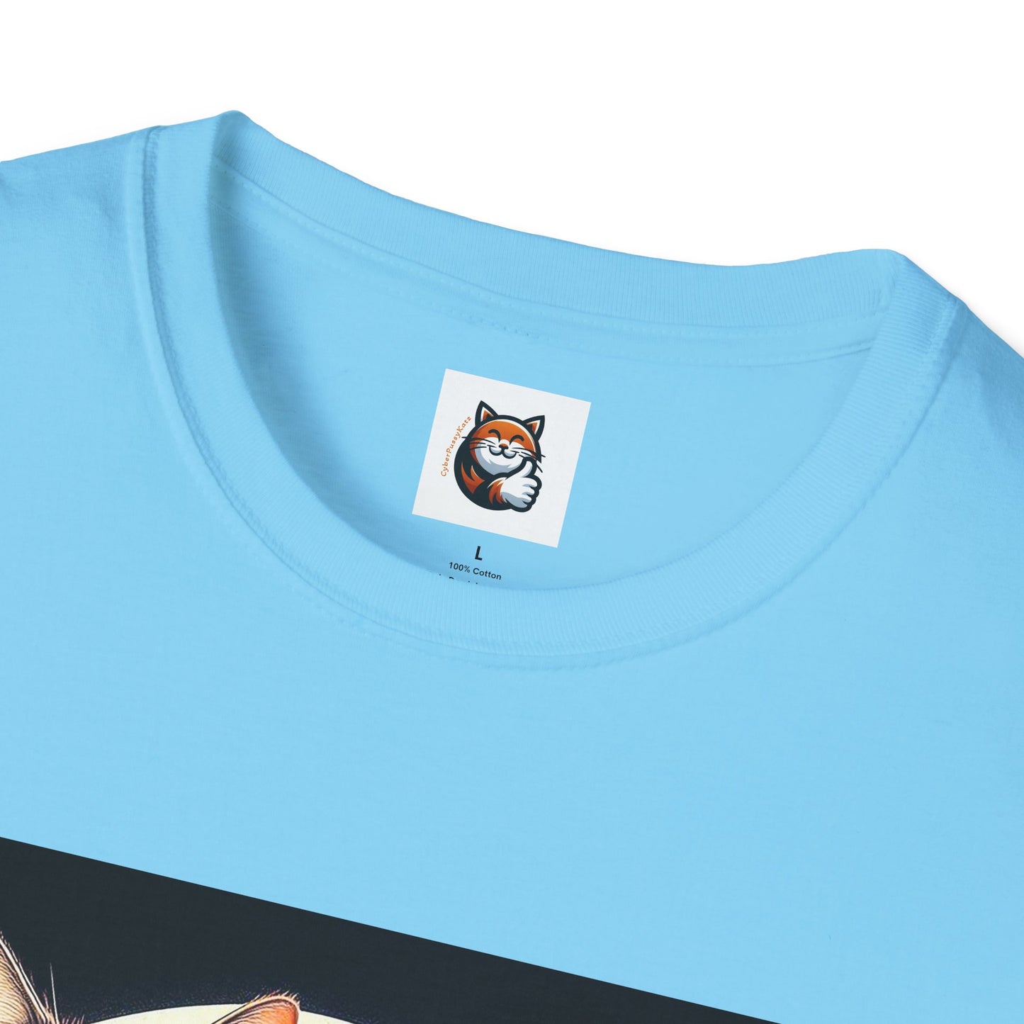 Wacky Domestic Cat Unisex Softstyle T-Shirt