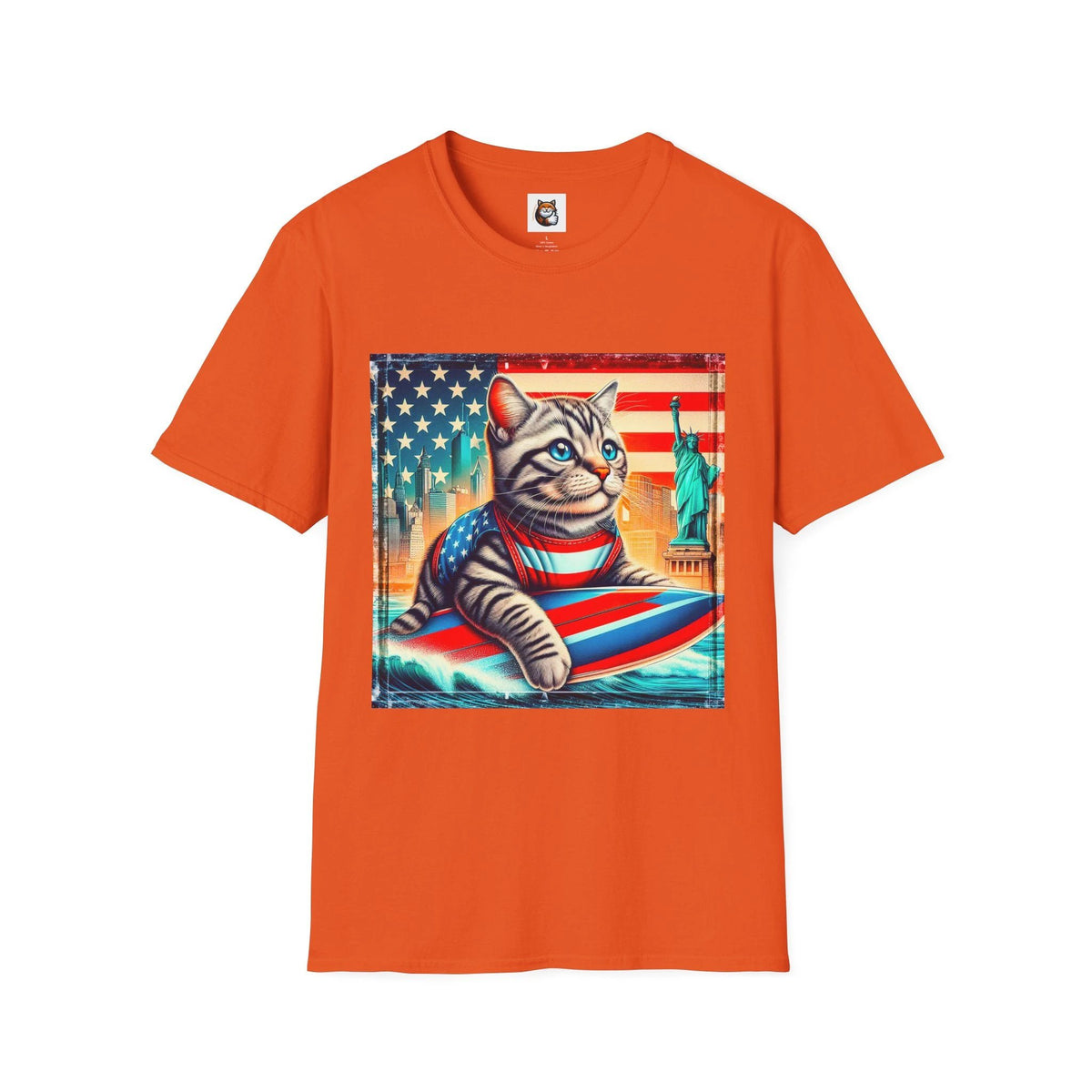 American Shorthair American hero T-Shirt by Printify