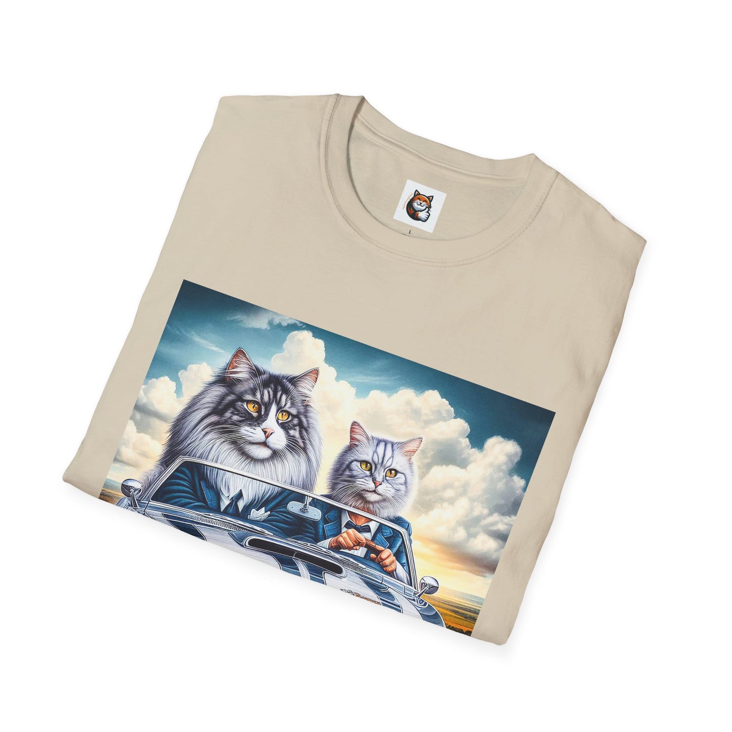 Wacky Norwegian Forest Cat Unisex Softstyle T-Shirt