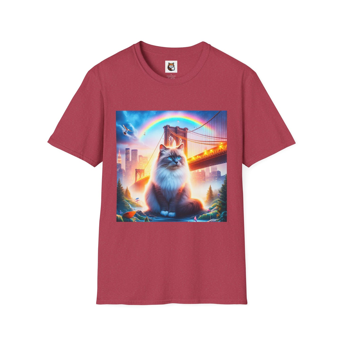 Ragdoll Unisex  rainbow bridge T-Shirt