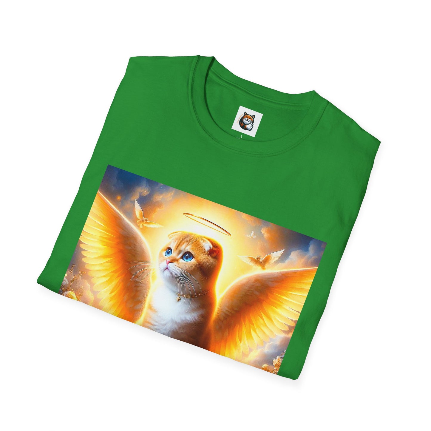 Scottish Fold Cat  golden Angel T-Shirt