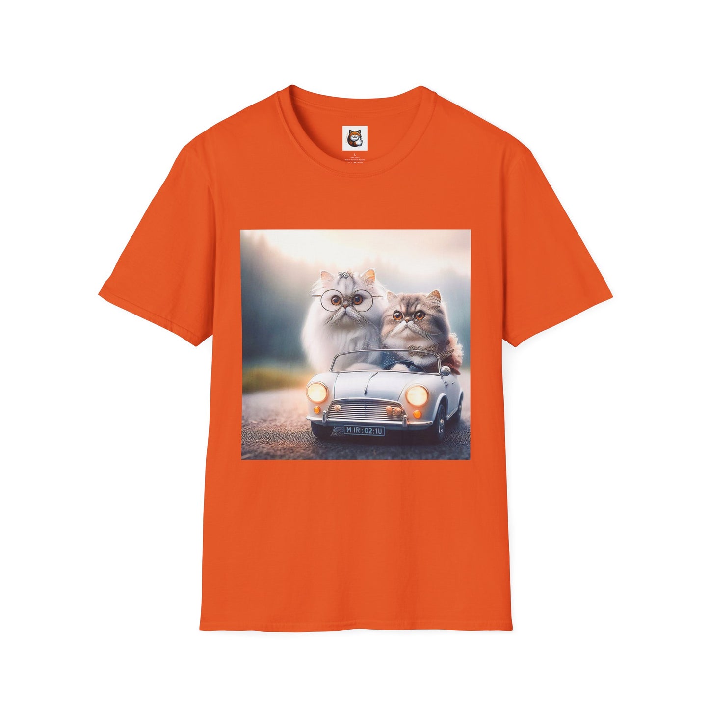 Wacky Persian Cat Unisex Softstyle T-Shirt