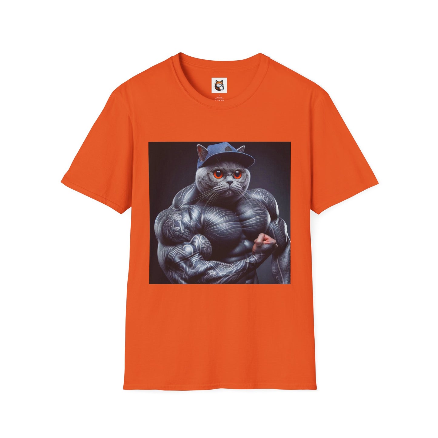 Russian Blue Cat arm day  T-Shirt