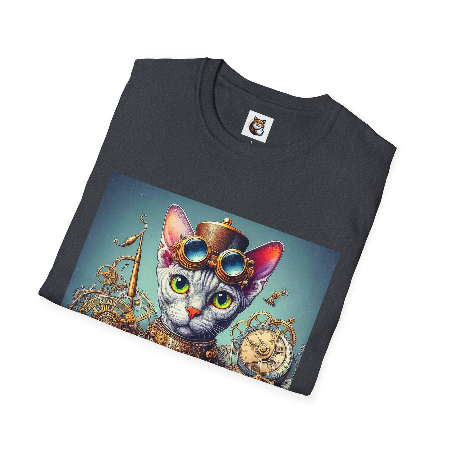 Devon Rex Cat Unisex Softstyle T-Shirt