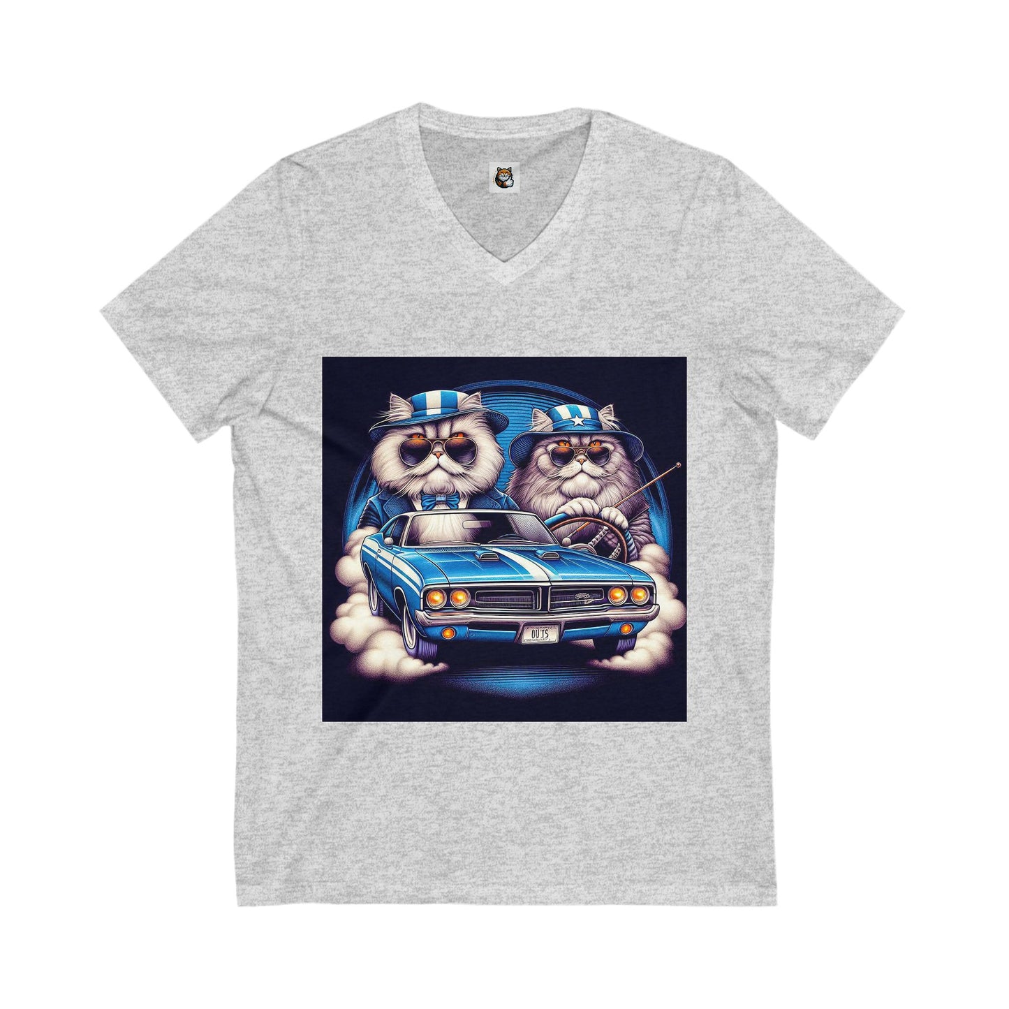 - Selkirk Rex American flag couple t shirt