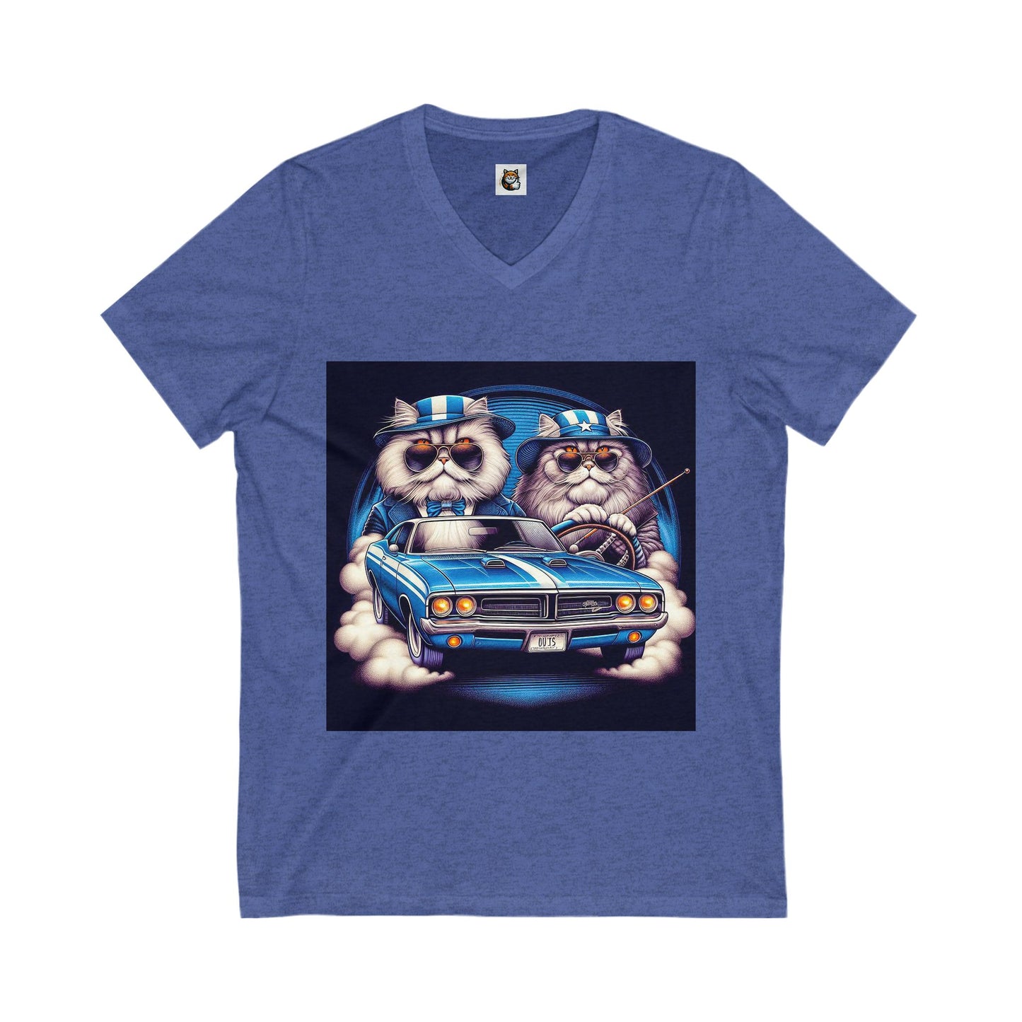 - Selkirk Rex American flag couple t shirt