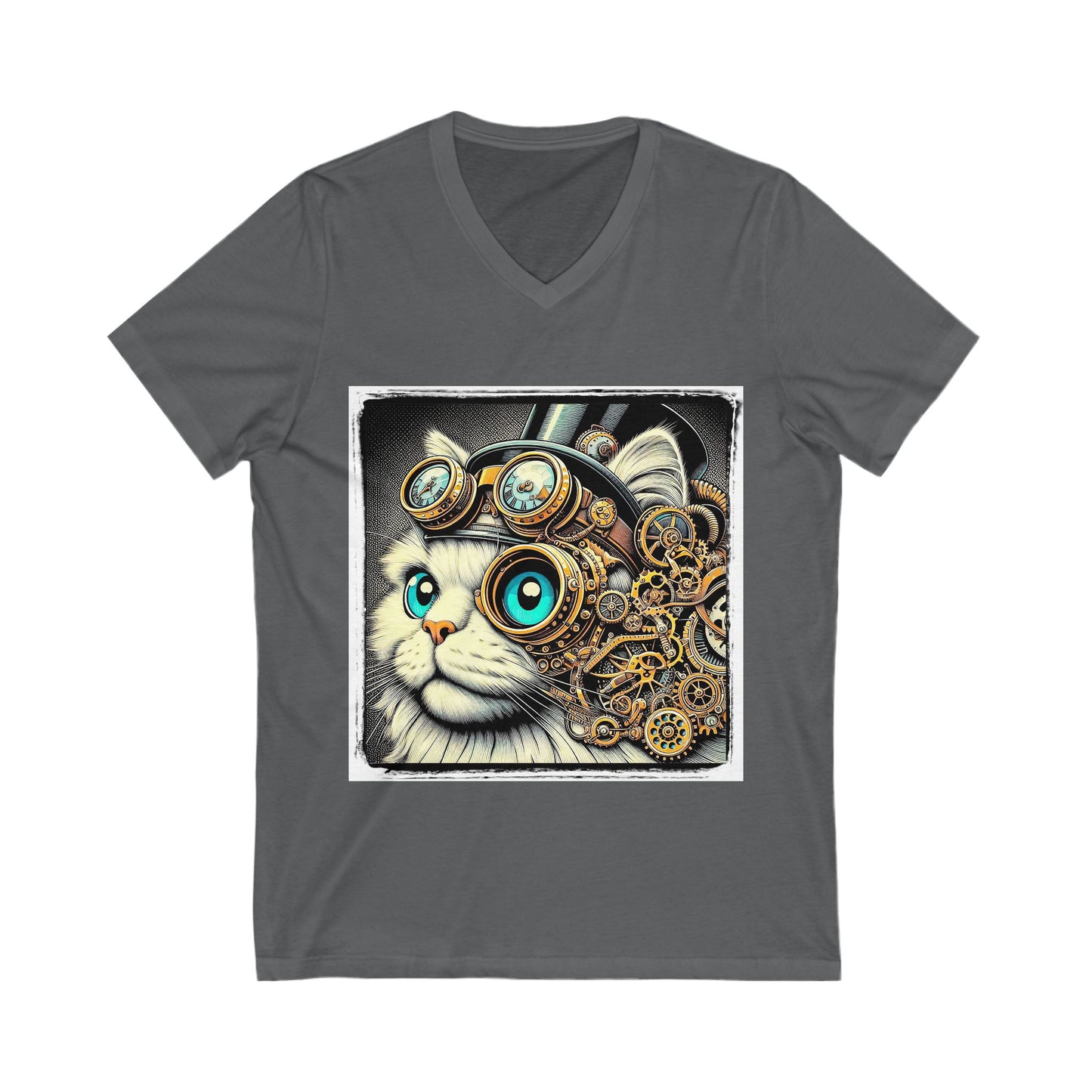 Ragdoll Cat Unisex Jersey Short Sleeve V-Neck Tee