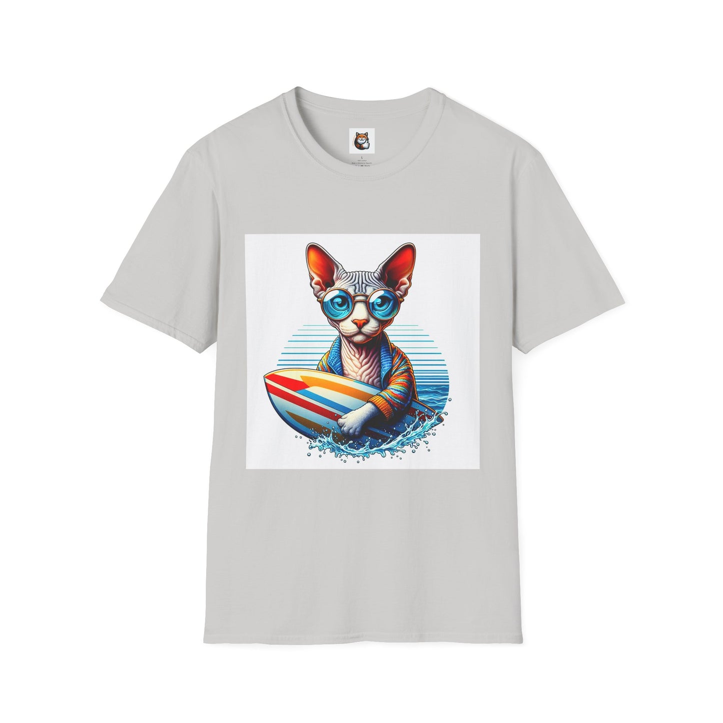 Devon Rex Cat Unisex Softstyle T-Shirt